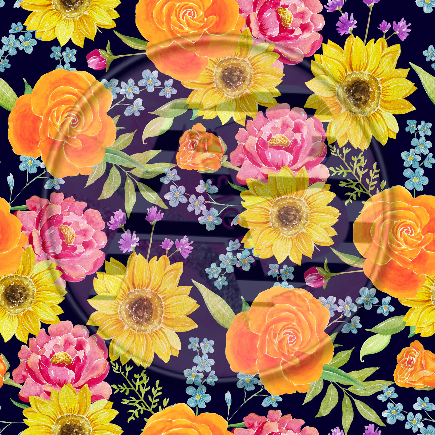 Adhesive Patterned Vinyl - Floral 2201