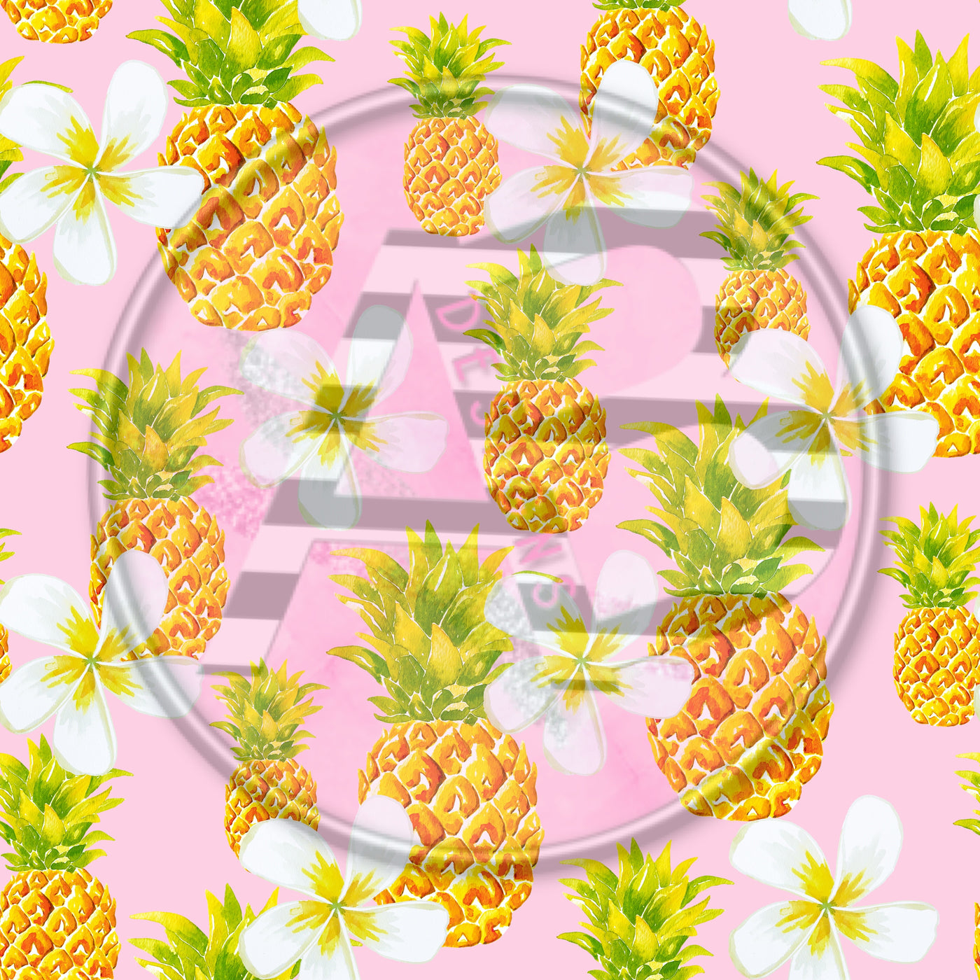 Adhesive Patterned Vinyl - Pineapple 2131