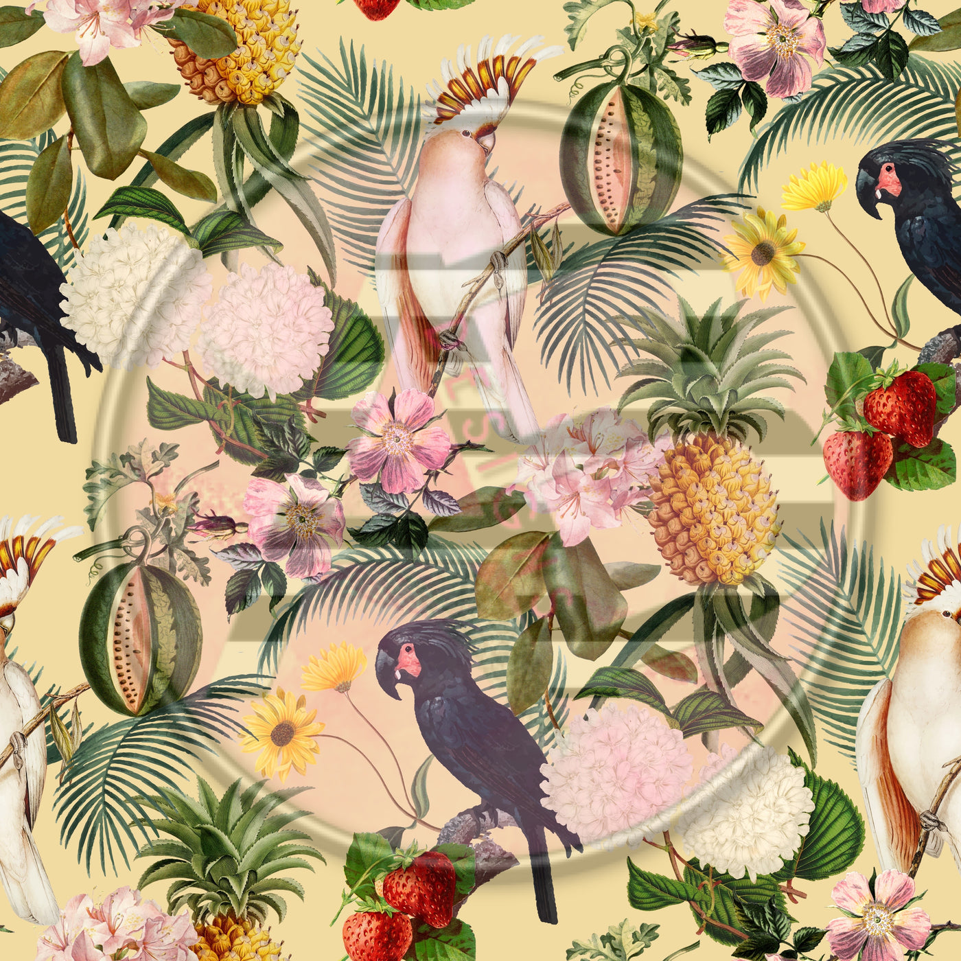 Adhesive Patterned Vinyl - Tropical 1774