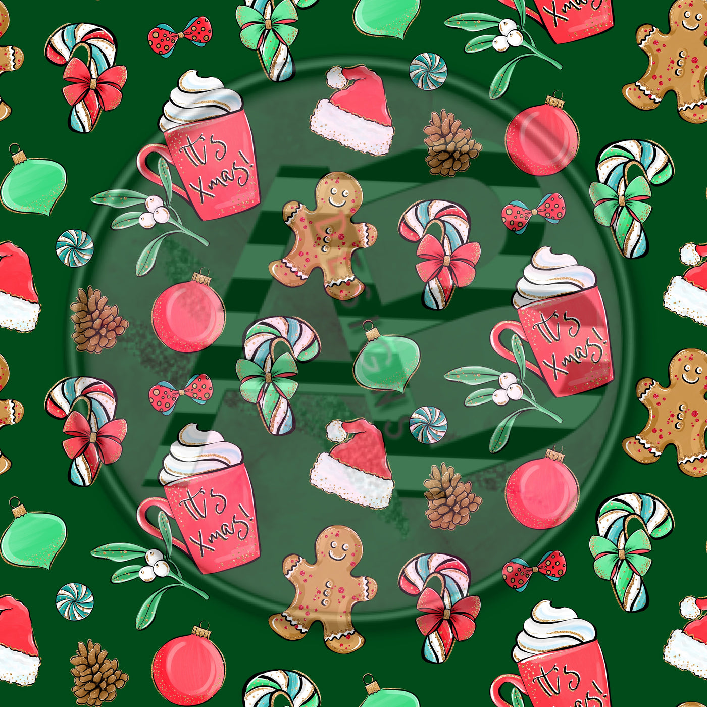 Adhesive Patterned Vinyl - Christmas 2183