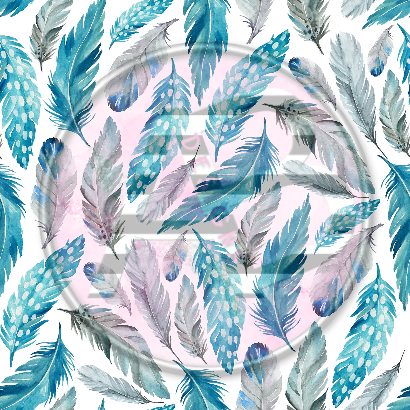 Adhesive Patterned Vinyl - Feathers 281