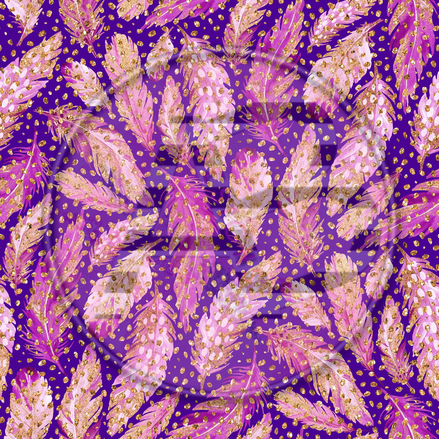 Adhesive Patterned Vinyl - Feathers 297