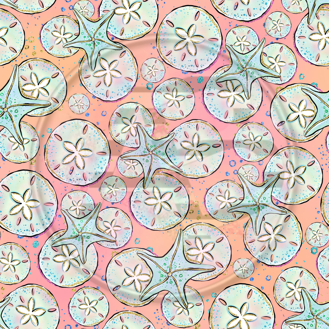 Adhesive Patterned Vinyl - Beach 1177