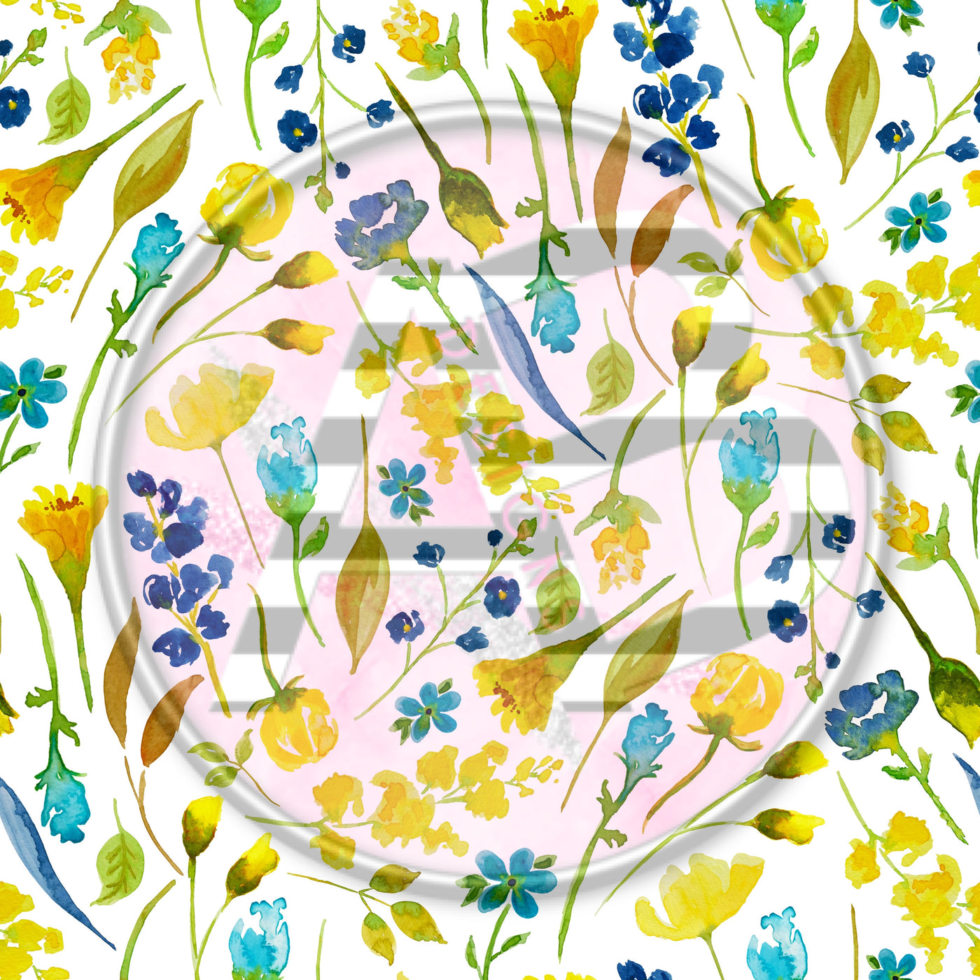 Adhesive Patterned Vinyl - Floral 2048