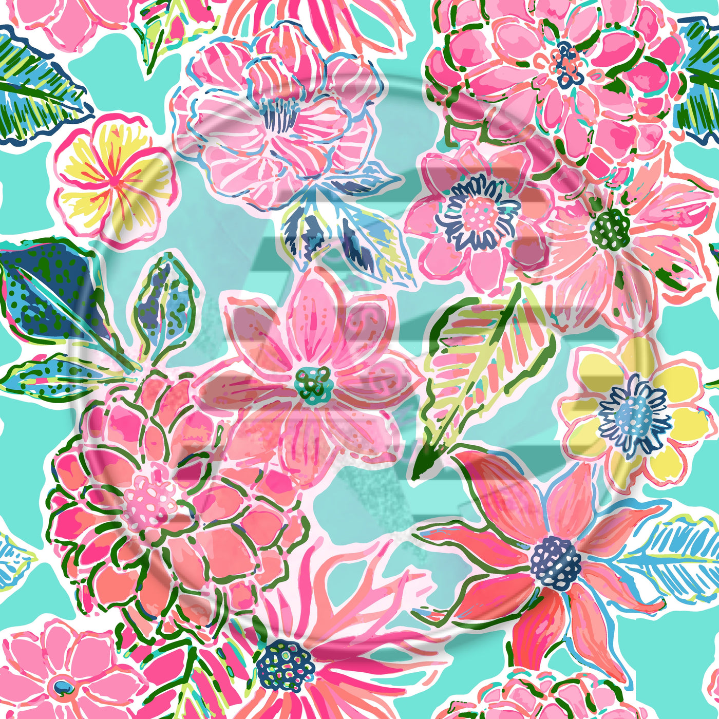 Adhesive Patterned Vinyl - Tropical 1356