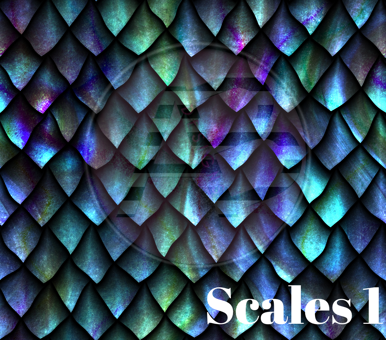 Adhesive Patterned Vinyl - Scales 1