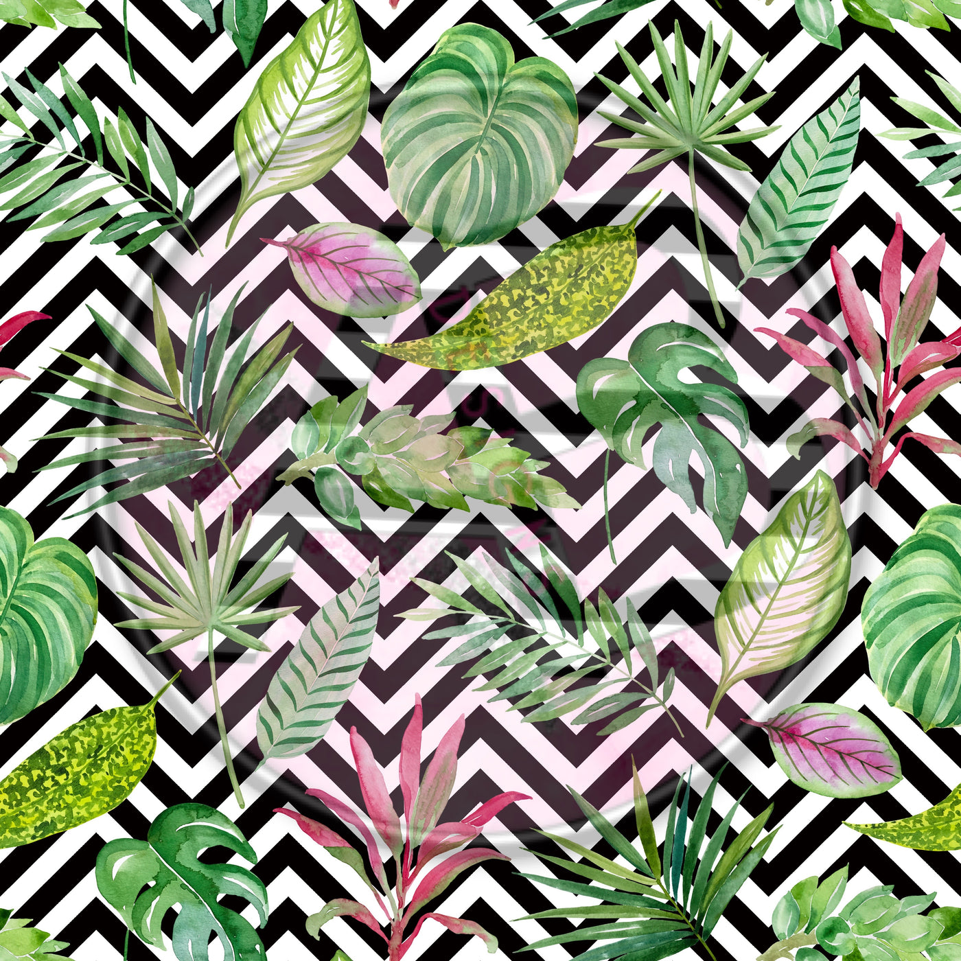 Adhesive Patterned Vinyl - Tropical 2178