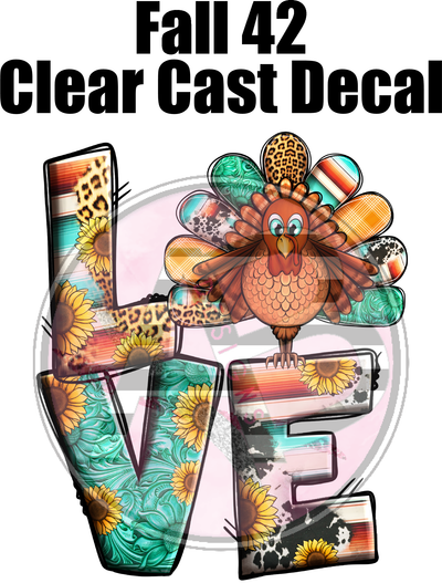 Fall 42 - Clear Cast Decal