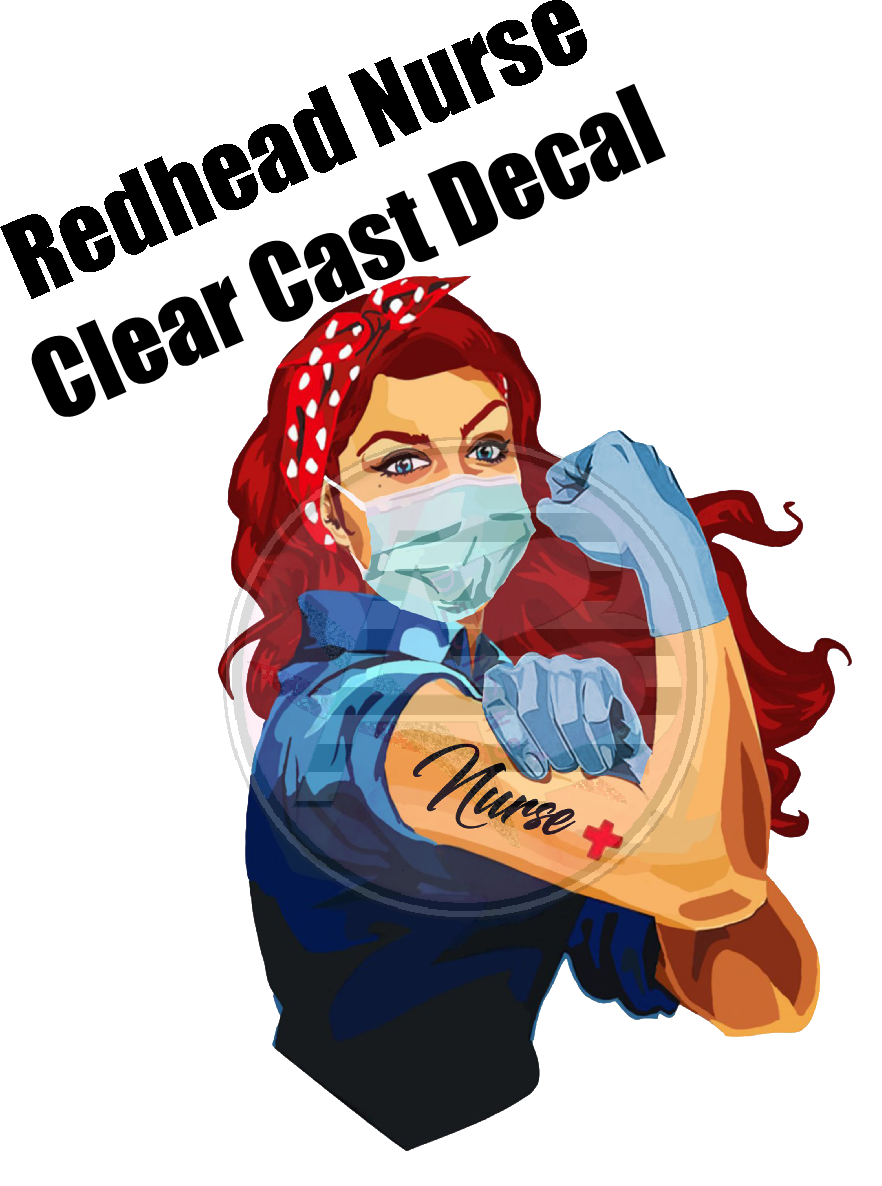 Redhead Nurse - Clear Cast Decal