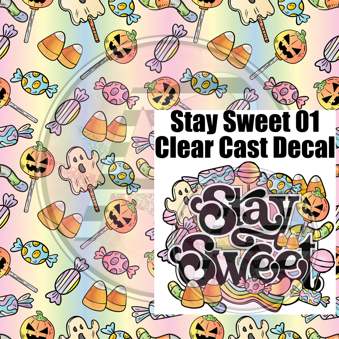Adhesive Patterned Vinyl - Stay Sweet 01